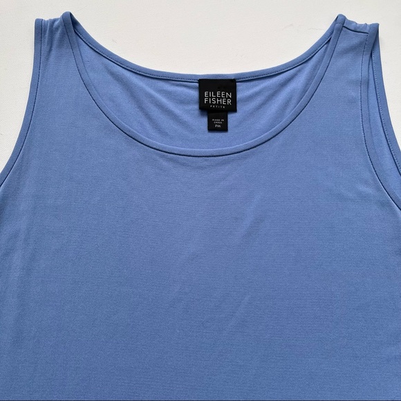 Eileen Fisher Tops - Eileen Fisher Periwinkle Blue 100% Silk Tank Top MP